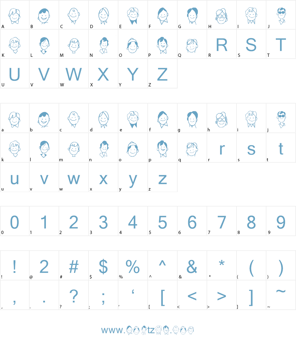 KR Barb's Class  Boys Font Character